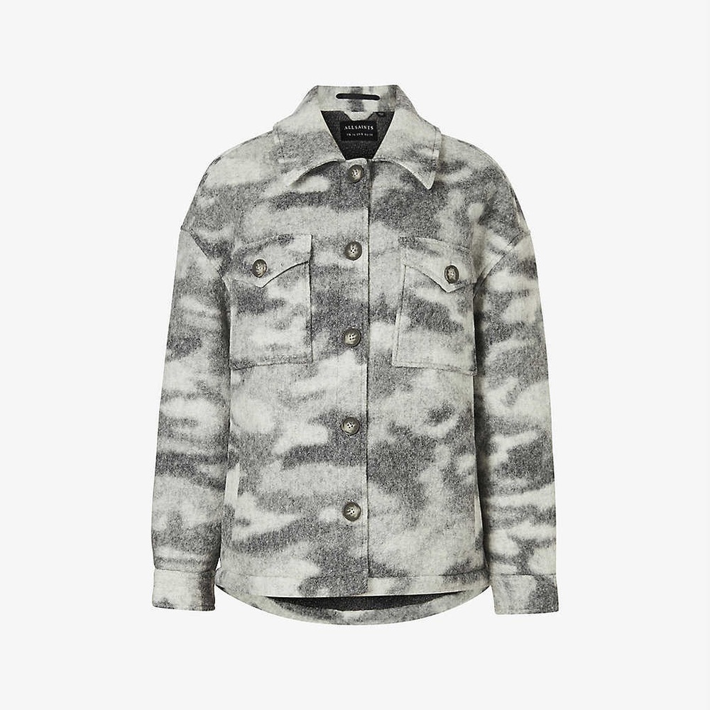 Allsaints Fenix Camouflage Sherpa Jacket - Picture 2 of 6